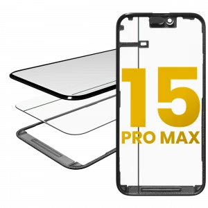 3 in 1 (Glass With OCA Pre-Installed + Frame) For iPhone 15 Pro Max (OCA Master)