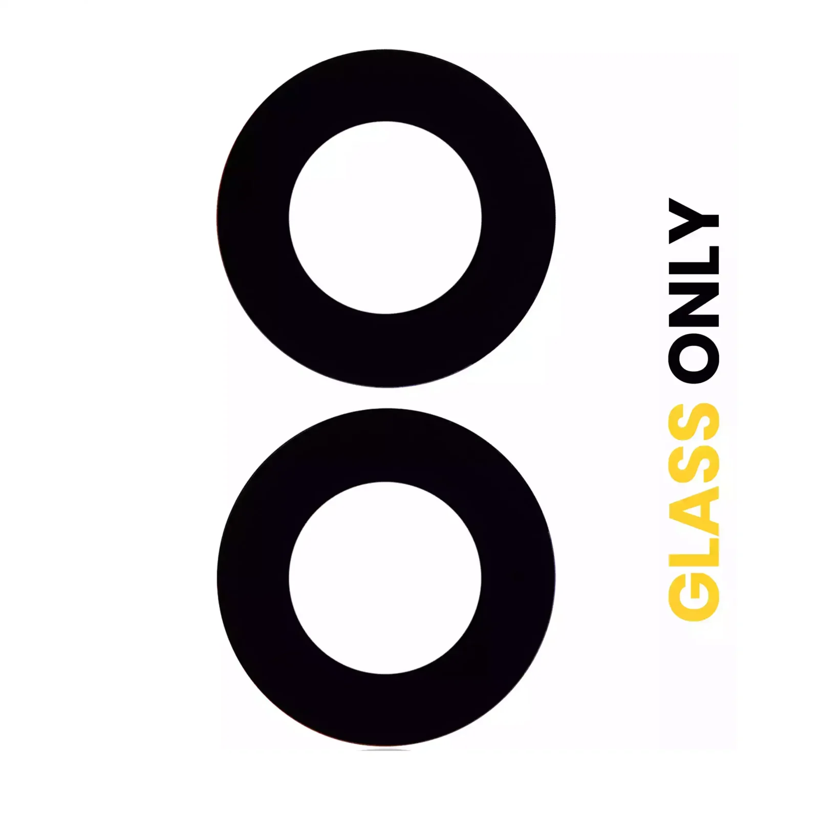 Back Camera Lens (Glass Only) With Adhesive For Samsung Galaxy A03 (A035 / 2021) (2 Piece Set)