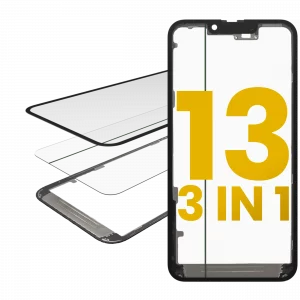 3 in 1 (Glass With OCA Pre-Installed + Frame) For iPhone 13 (OCA Master)