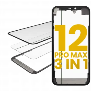 3 in 1 (Glass With OCA Pre-Installed + Frame) For iPhone 12 Pro Max (OCA Master)