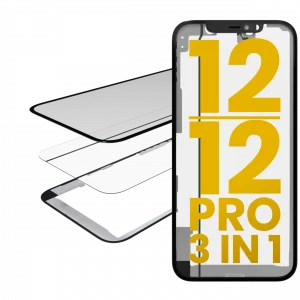 3 in 1 (Glass With OCA Pre-Installed + Frame) For iPhone 12 / 12 Pro (OCA Master)