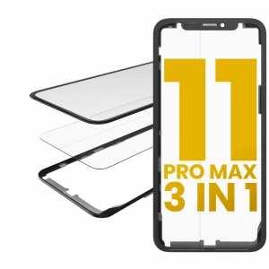 3 in 1 (Glass With OCA Pre-Installed + Frame) For iPhone 11 Pro Max (OCA Master)