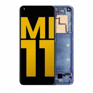 OLED Assembly With Frame For Xiaomi Mi 11 (Refurbished) (Violet)
