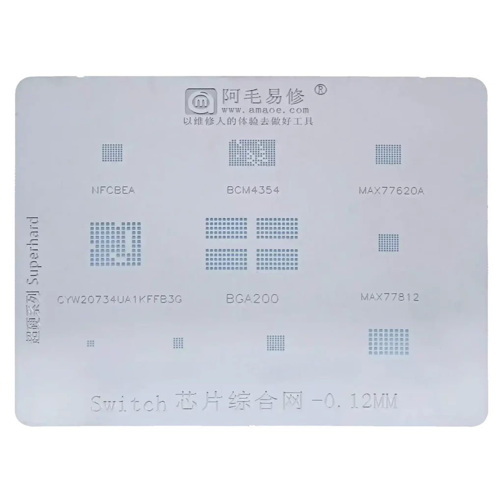 Switch IC Chip Stencils (0.12MM) (Amaoe)