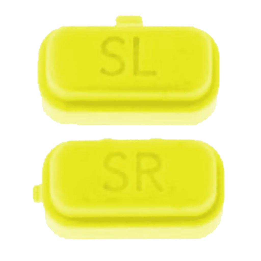 SR and SL Switch Button For Nintendo Switch Joy Con Controller (2 Piece Set) (Yellow)
