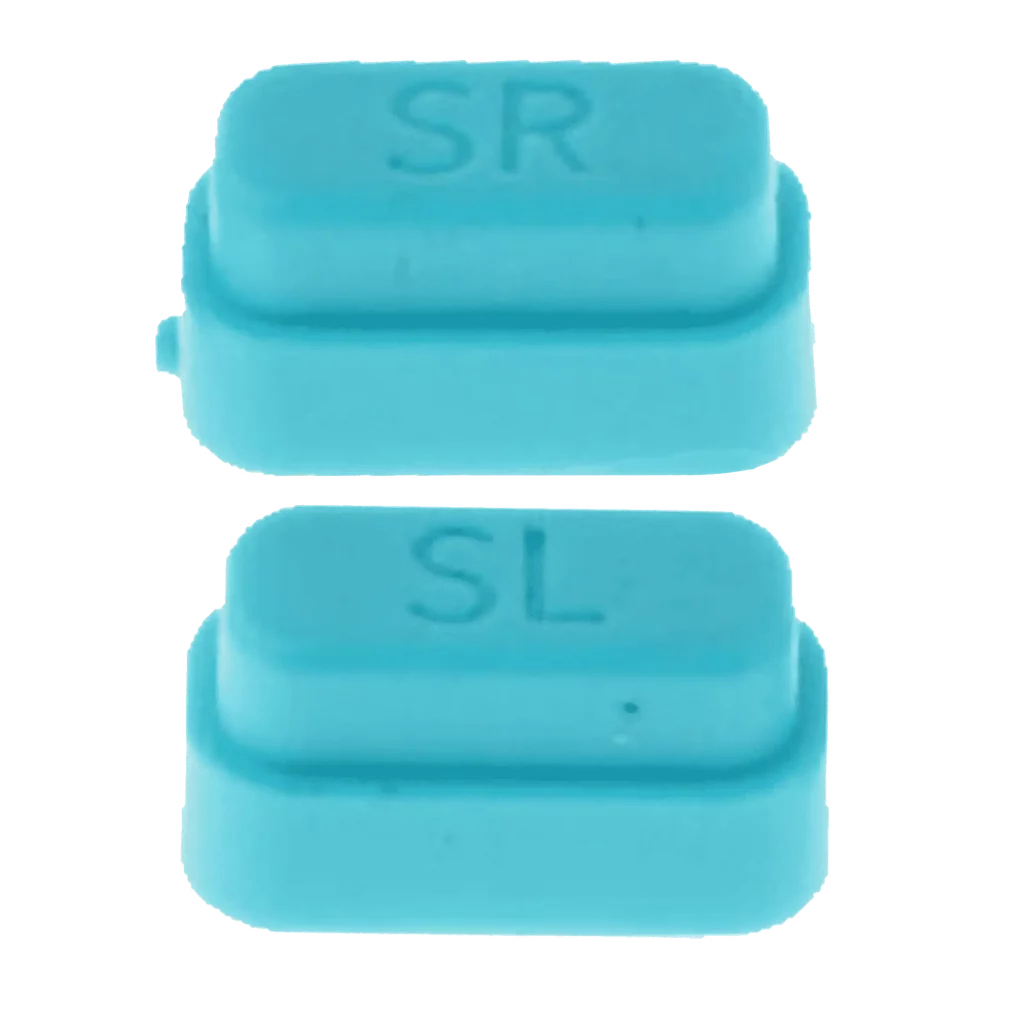 SR and SL Switch Button For Nintendo Switch Joy Con Controller (2 Piece Set) (Blue)