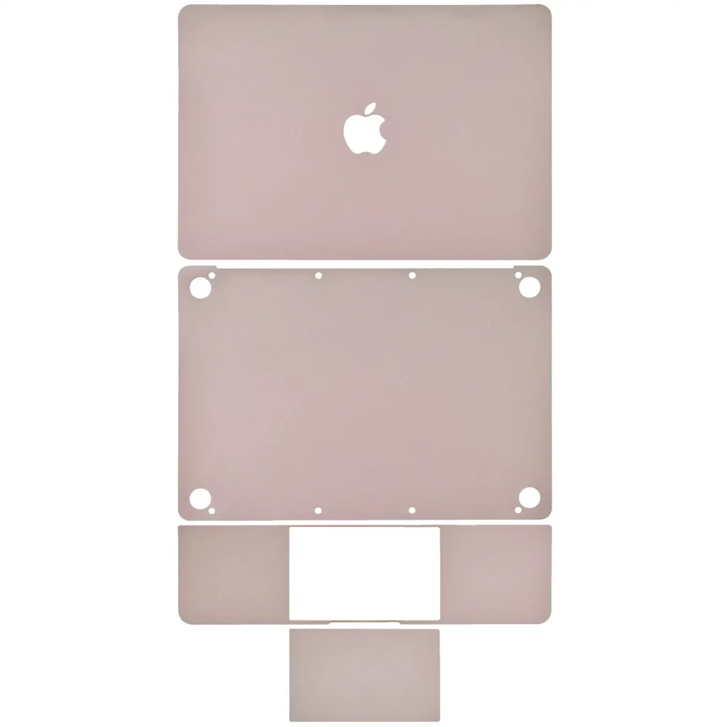 4in1 (Top, Bottom, Keyboard, Trackpad) Skin For MacBook 12"A1534 (2015-2017) (Rose Gold)
