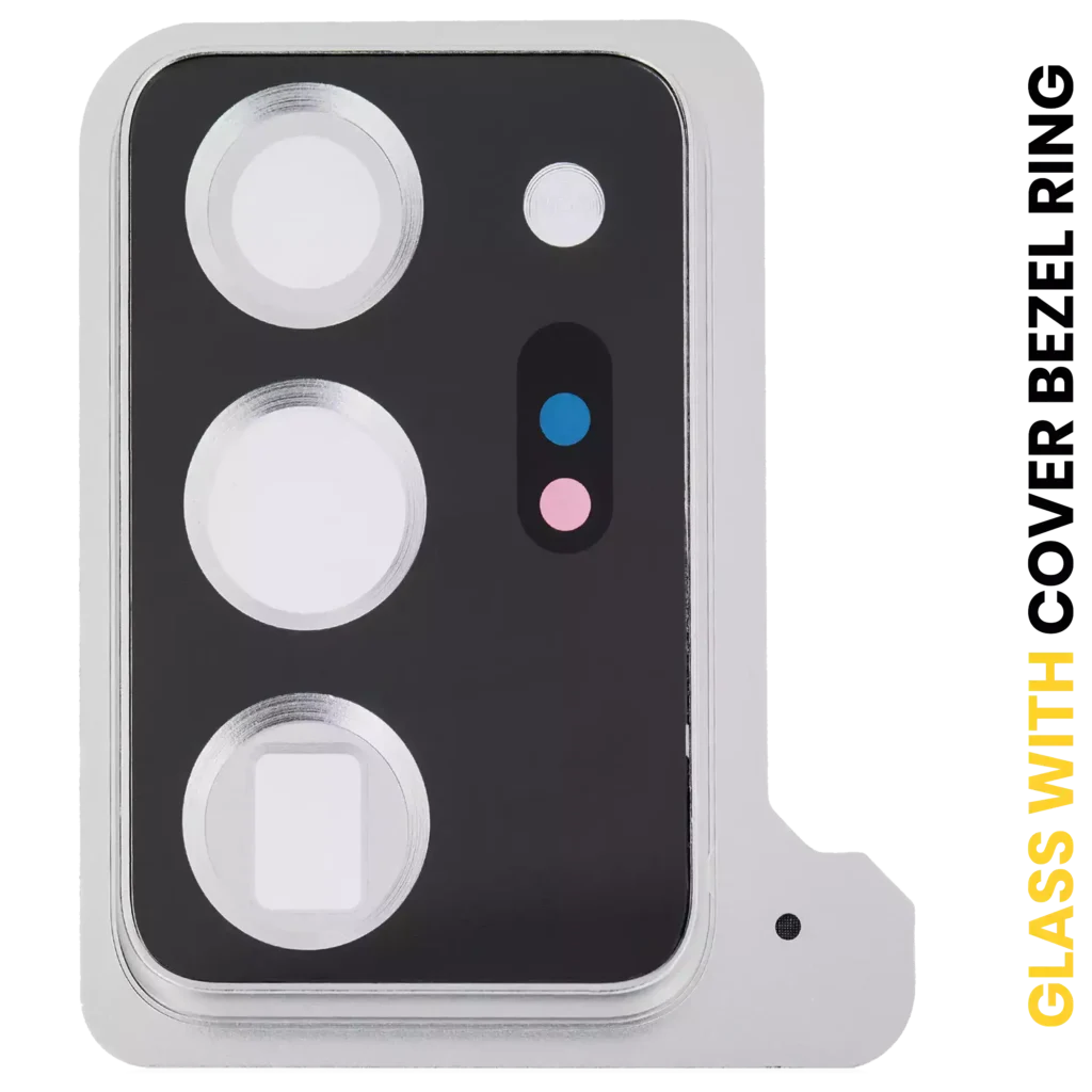 Back Camera Lens With Cover Bezel Ring For Samsung Galaxy Note 20 Ultra (Mystic White)