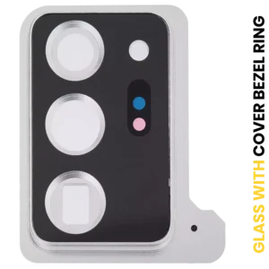 Back Camera Lens With Cover Bezel Ring For Samsung Galaxy Note 20 Ultra (Mystic White)