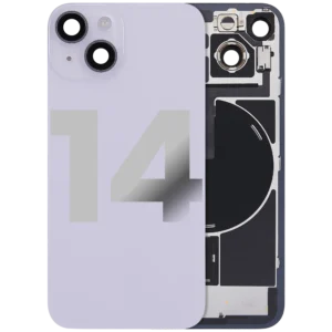 Back Glass w/ MagSafe Magnet & NFC & Flashlight Flex For iPhone 14 (Used OEM Pull: Grade B) (Purple)