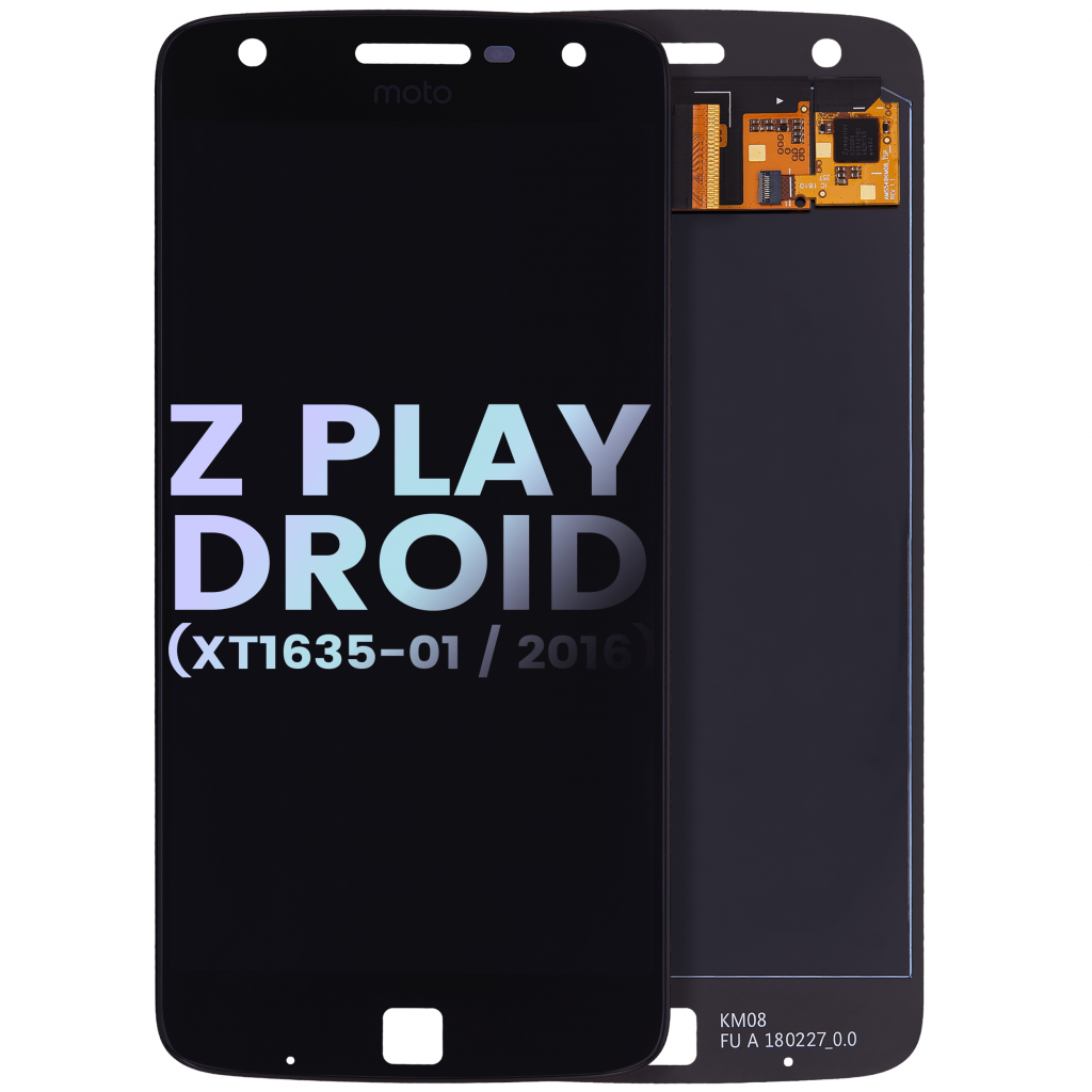 LCD Assembly Without Frame For Motorola Moto Z Play Droid (XT1635-01 / 2016) (Genuine OEM) (Black)