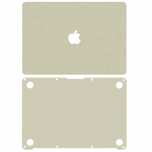 2 in 1 (Top and Bottom) Skin For MacBook 12" A1534 (2015-2017) (Gold)
