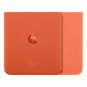 Back Cover Glass For Motorola Razr / Razr 50 (XT2453 / 2024) (Genuine OEM) (Spritz Orange)