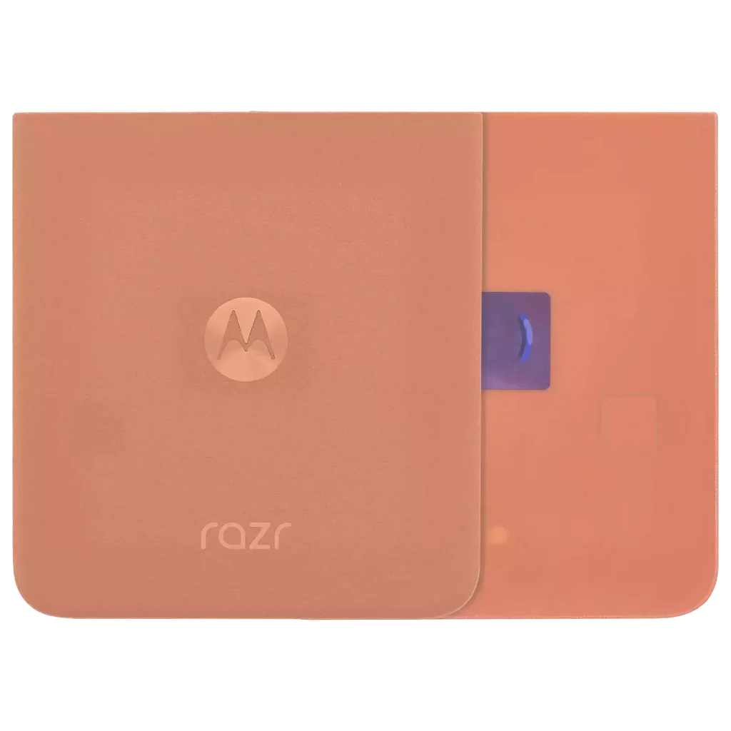 Back Cover Glass For Motorola Razr Plus / Razr 50 Ultra (XT2451 / 2024) / Razr Plus 2025 (XT2557 / 2025) (Genuine OEM) (Peach Fuzz)