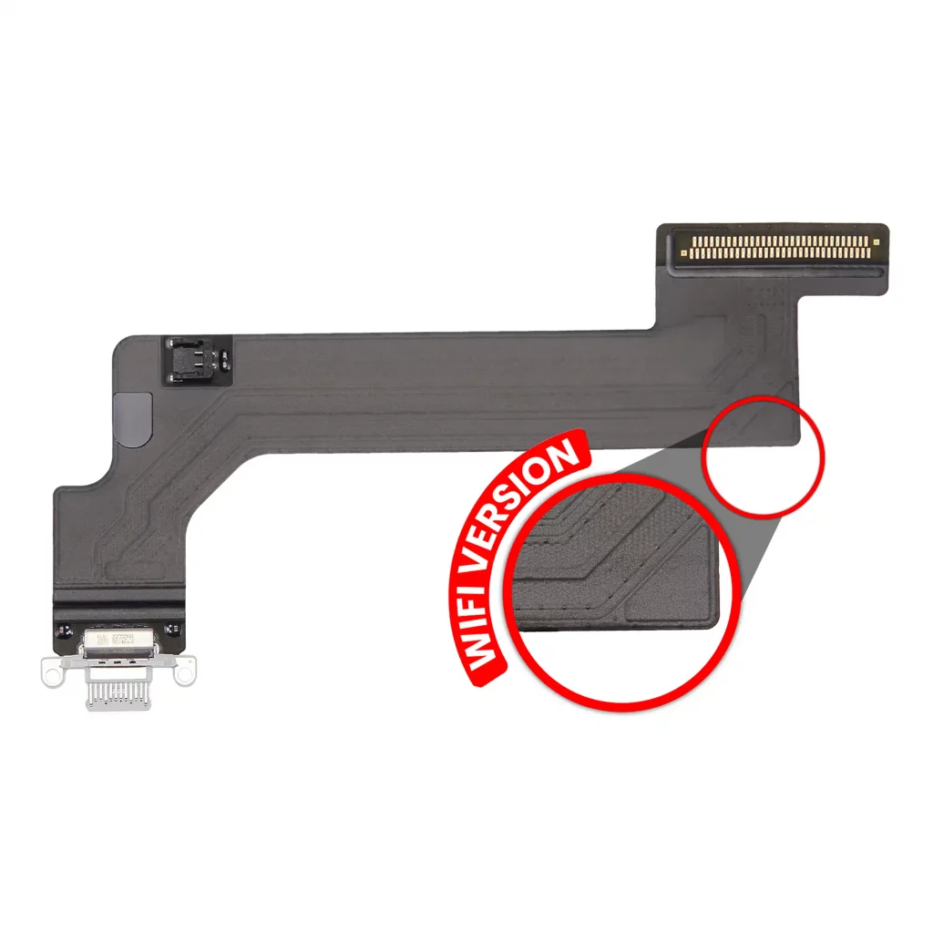 Charging Port Flex Cable For iPad 10 (2022) (WiFi Only) (Premium) (Silver)