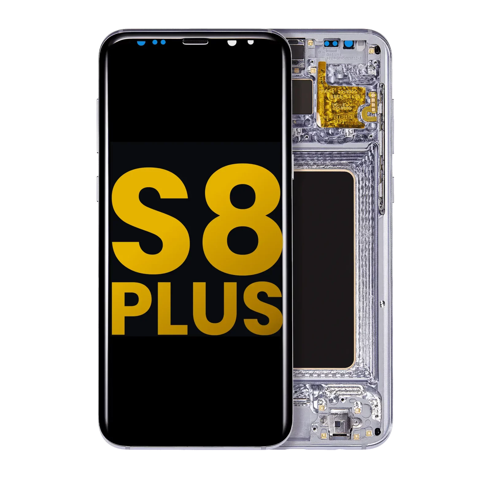 OLED Assembly With Frame For Samsung Galaxy S8 Plus (Refurbished) (Arctic Silver)