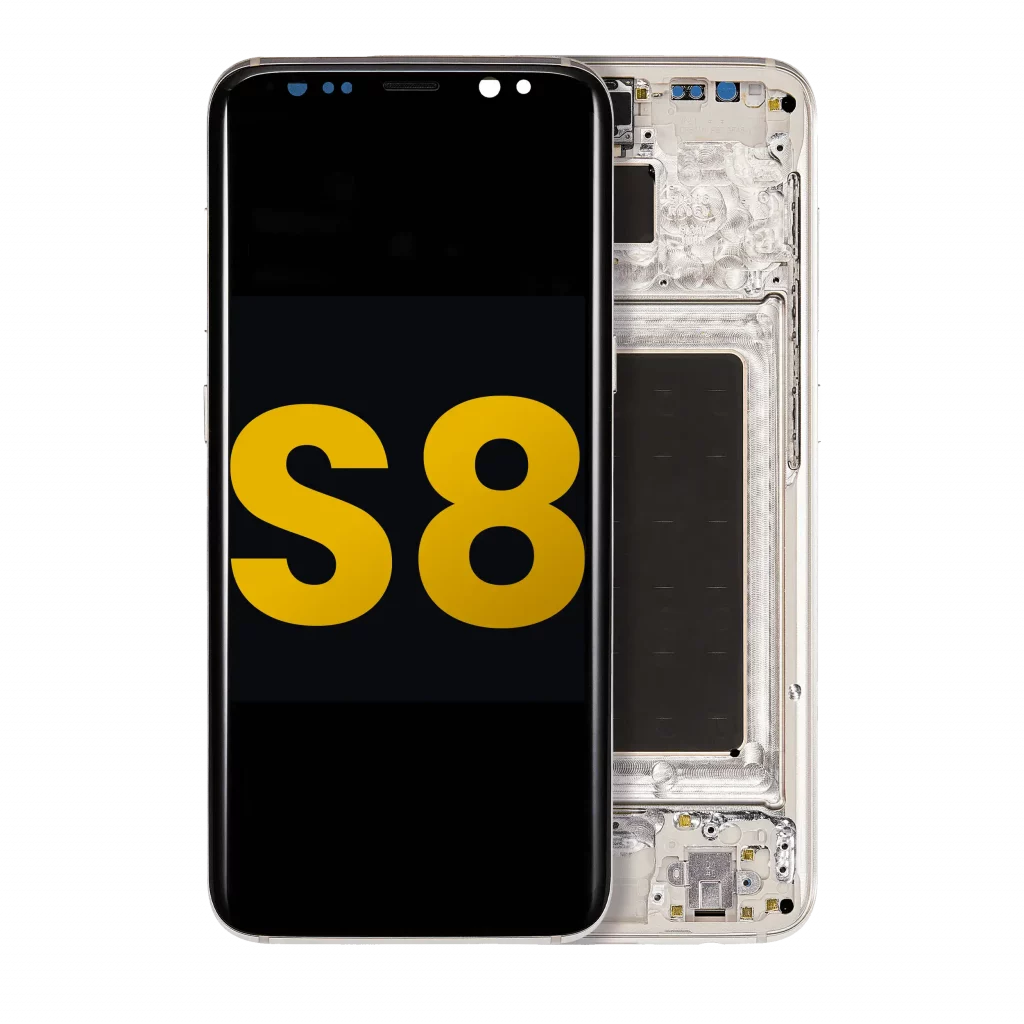 OLED Assembly With Frame For Samsung Galaxy S8 (Refurbished) (Arctic Silver)