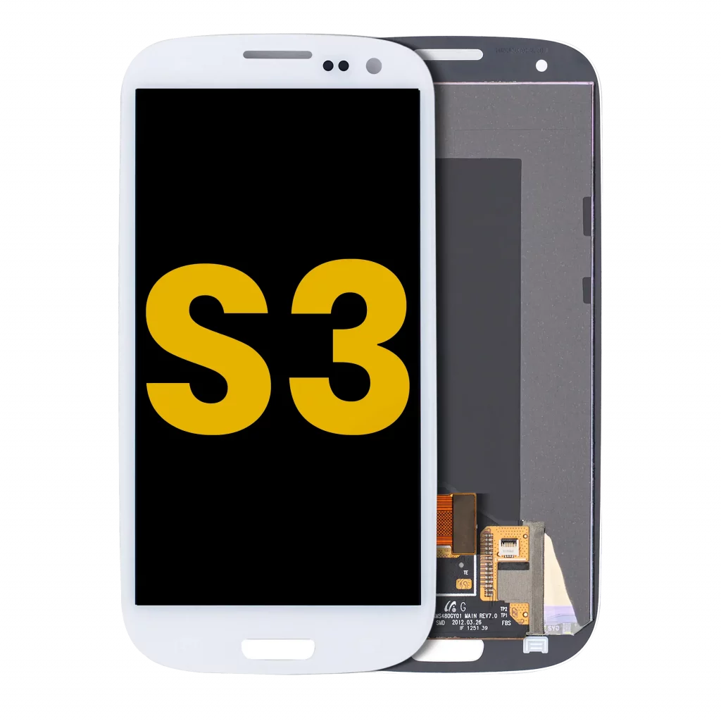 LCD Assembly Without Frame For Samsung Galaxy S3 (Refurbished) (White)