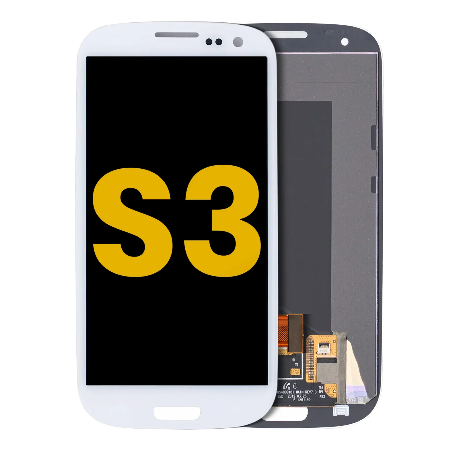 LCD Assembly Without Frame For Samsung Galaxy S3 (Refurbished) (White)