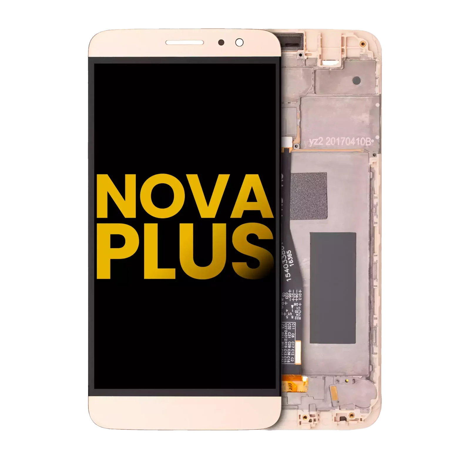 LCD Assembly With Frame For Huawei Nova Plus (Refurbished) (Gold)