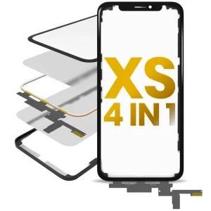 4 in 1 Short Flex (Digitizer Touch With Glass + OCA + Frame Pre-installed) For iPhone XS (OCA Master)