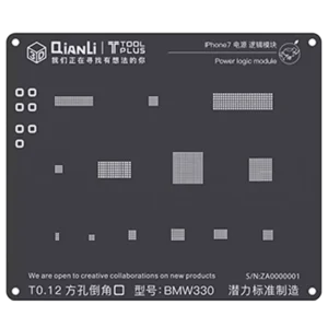 3D Power Logic iBlack Stencil For iPhone 7 (BMW330) (Qianli)