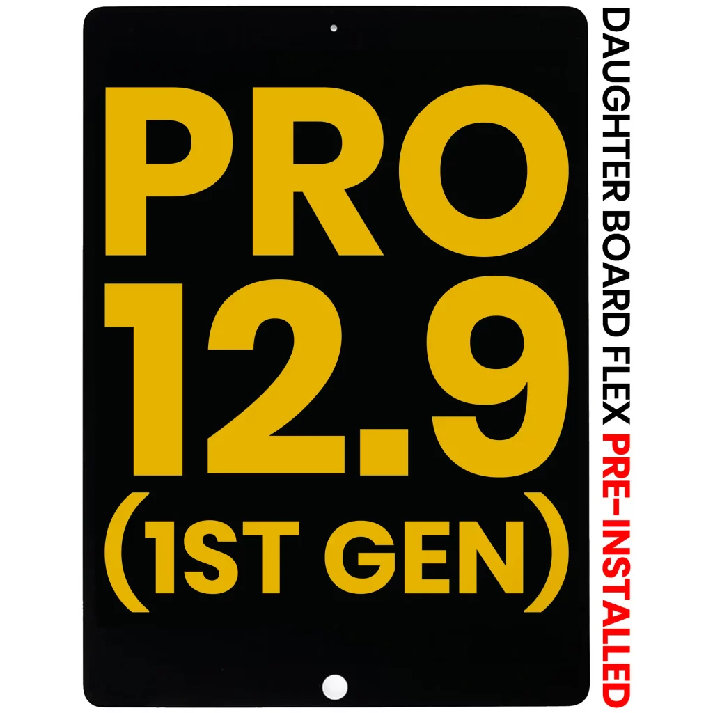 LCD Assembly With Digitizer & Daughter Board Flex Pre-Installed For iPad Pro 12.9" 1st Gen (2015) (Refurbished) (Black)