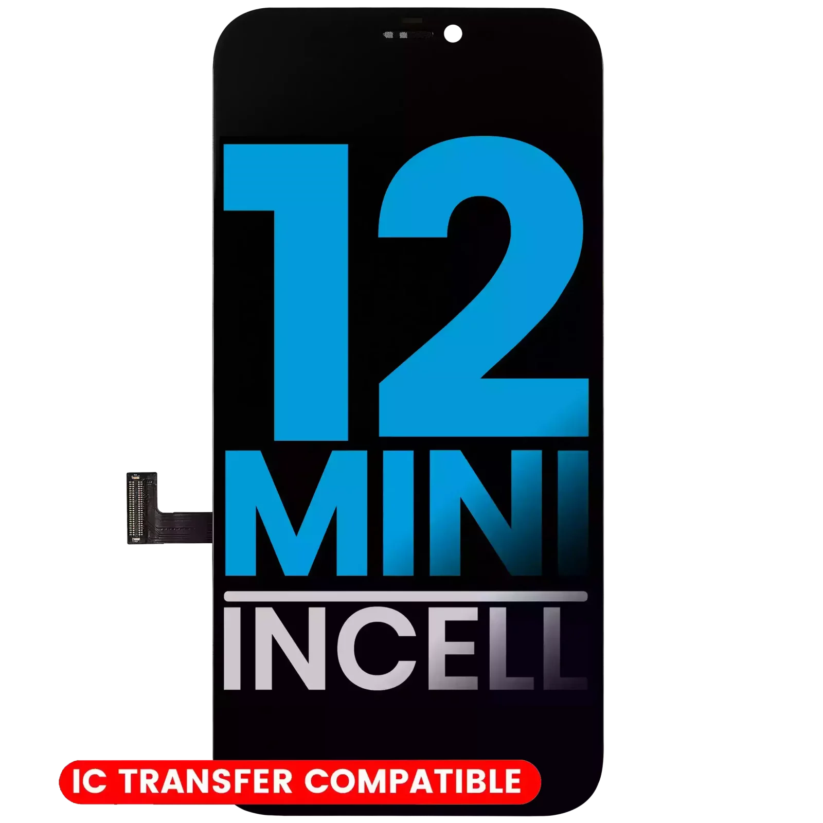 LCD Assembly For iPhone 12 Mini (Aftermarket: AQ7 / Incell)