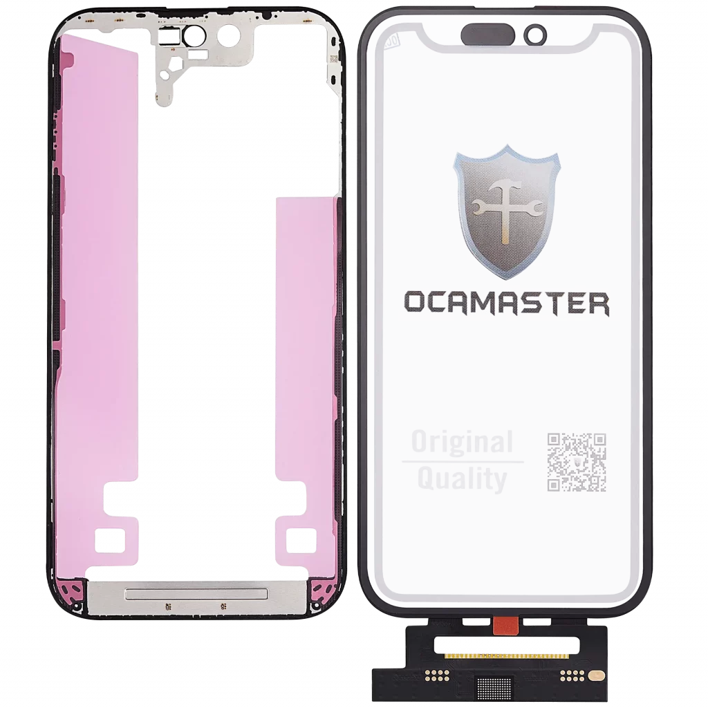 4 in 1 Short Flex (Digitizer Touch With Glass + OCA + Frame Pre-installed) For iPhone 14 Pro (OCA Master)