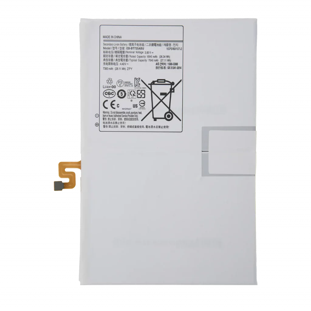 Replacement Battery For Samsung Galaxy Tab S5E 10.5" (T720 / T725 / T727) (2019) / Tab S6 Lite 10.4" (P610 / P615) (2020) / Tab S6 Lite 10.4" (P620 / P625) / Tab S6 10.5" (T860 / T865) (2019) (2024) / Tab S6 Lite 2022 (P613/P619)