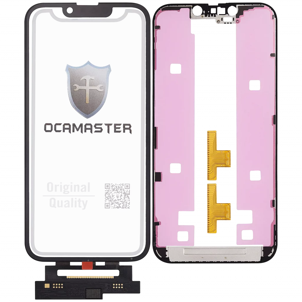 4 in 1 Short Flex (Digitizer Touch With Glass + OCA + Frame Pre-installed) For iPhone 14 (OCA Master)