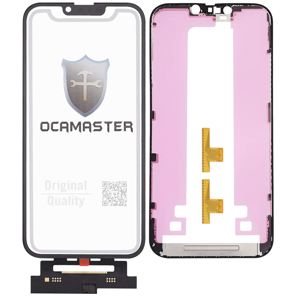 4 in 1 Short Flex (Digitizer Touch With Glass + OCA + Frame Pre-installed) For iPhone 14 Plus (OCA Master)