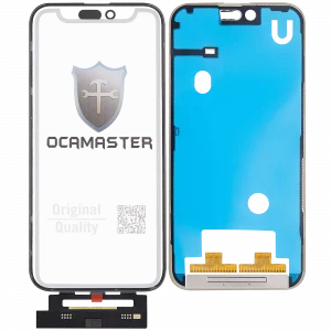 4 in 1 Short Flex (Digitizer Touch With Glass + OCA + Frame Pre-installed) For iPhone 15 Pro Max (OCA Master)
