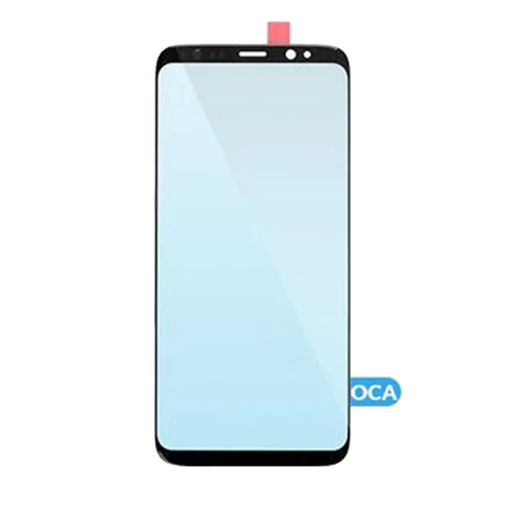 Front Glass With OCA Pre-Installed For Samsung Galaxy S8 (Black) (125 um)