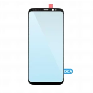 Front Glass With OCA Pre-Installed For Samsung Galaxy S8 (Black) (125 um)