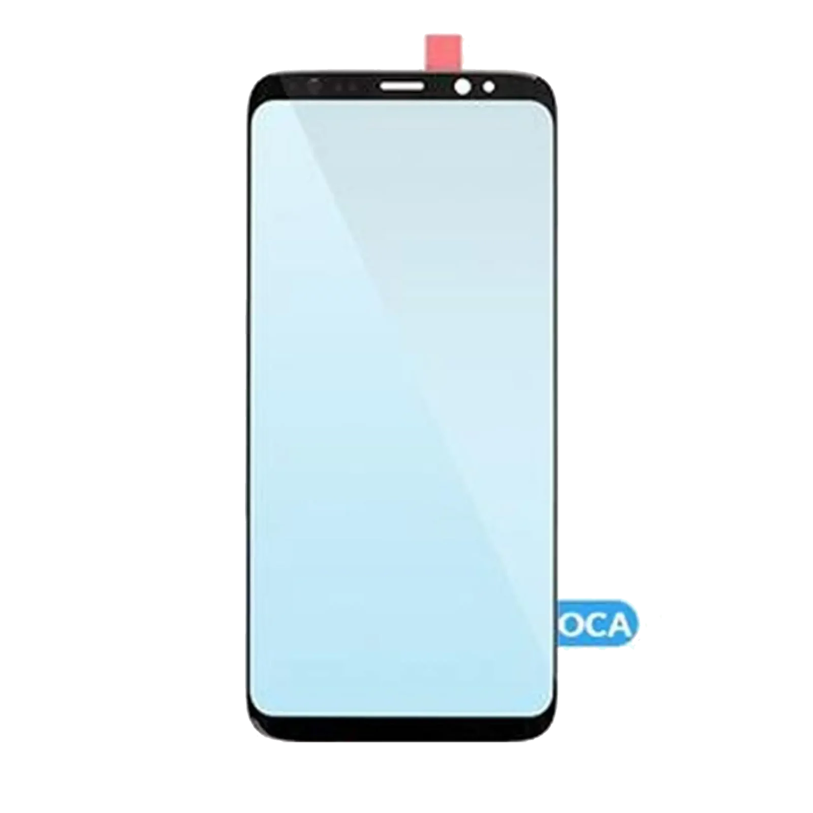 Front Glass With OCA Pre-Installed For Samsung Galaxy S8 (Black) (125 um)