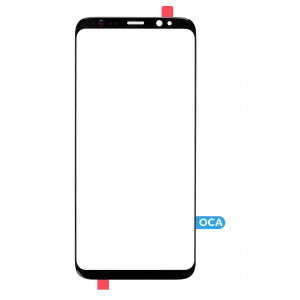 Front Glass With OCA Pre-Installed For Samsung Galaxy S8 Plus (Black) (125 um)