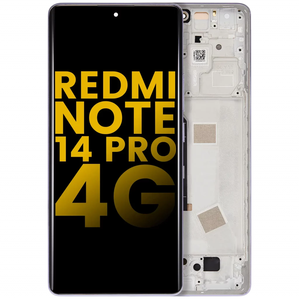 OLED Assembly With Frame For Xiaomi Redmi Note 14 Pro 4G (Refurbished) (Aurora Purple)