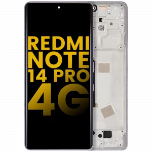 OLED Assembly With Frame For Xiaomi Redmi Note 14 Pro 4G (Refurbished) (Aurora Purple)