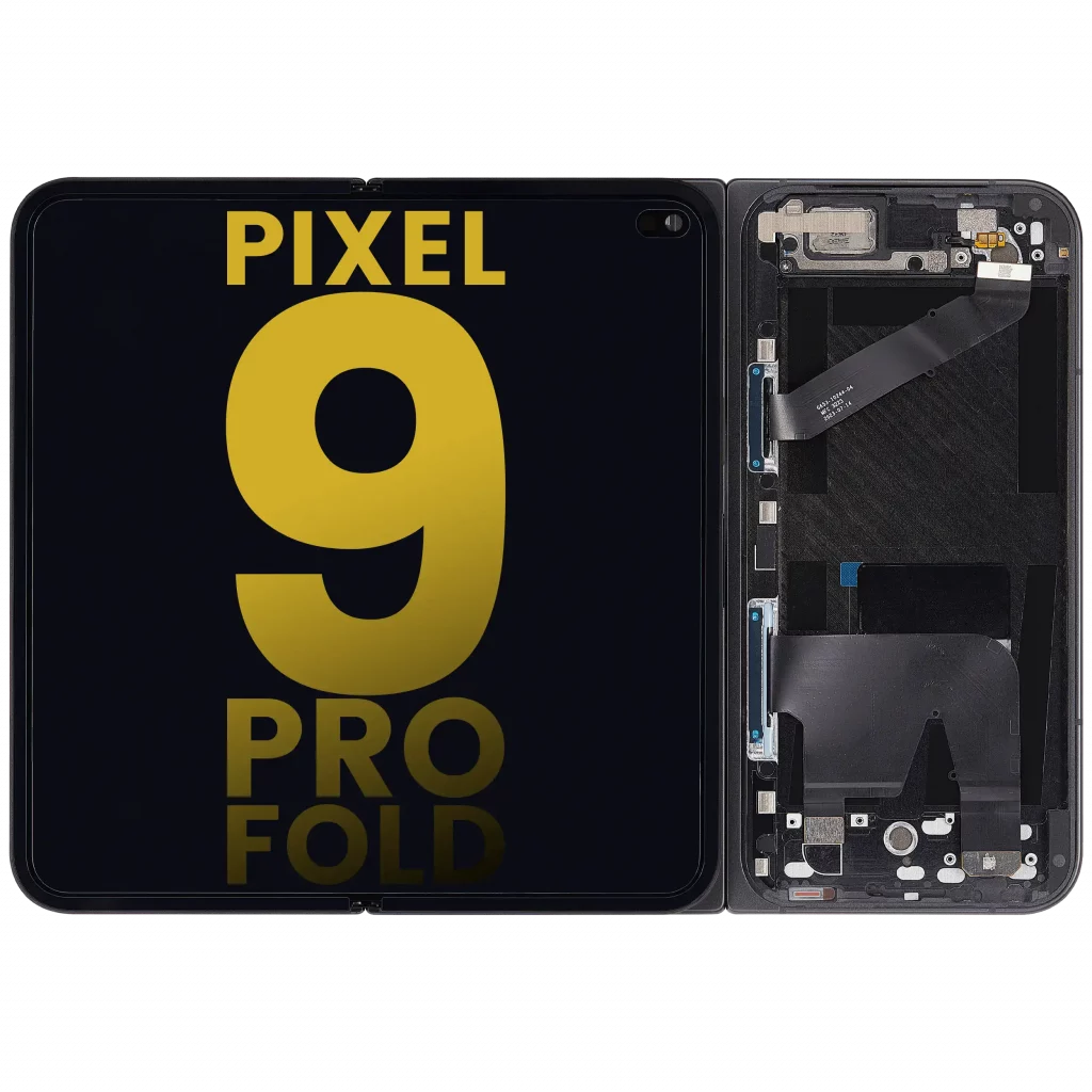 Inner OLED Assembly With Frame For Google Pixel 9 Pro Fold (Refurbished) (Obsidian)