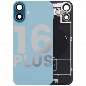 Back Glass w/ MagSafe Magnet & NFC & Flashlight Flex For iPhone 16 Plus (Used OEM Pull: Grade A) (Teal)