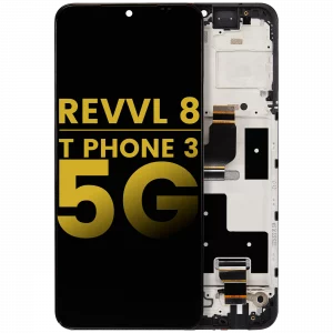 LCD Assembly With Frame For T-Mobile Revvl 8 / T Phone 3 5G (Refurbished) (All Colors)