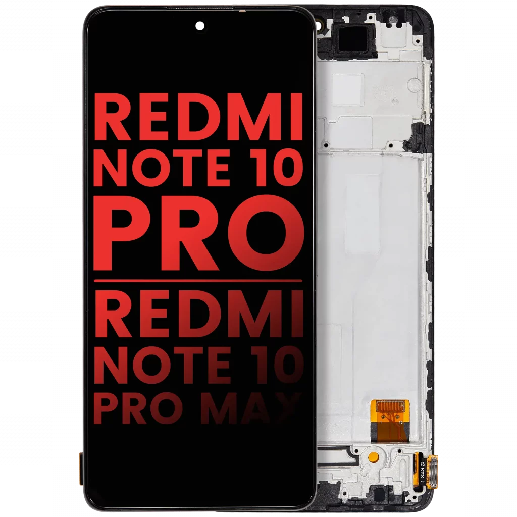 OLED Assembly With Frame For Xiaomi Redmi Note 10 Pro / Redmi Note 10 Pro Max (Aftermarket Plus) (All Colors)