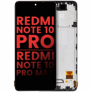 OLED Assembly With Frame For Xiaomi Redmi Note 10 Pro / Redmi Note 10 Pro Max (Aftermarket Plus) (All Colors)
