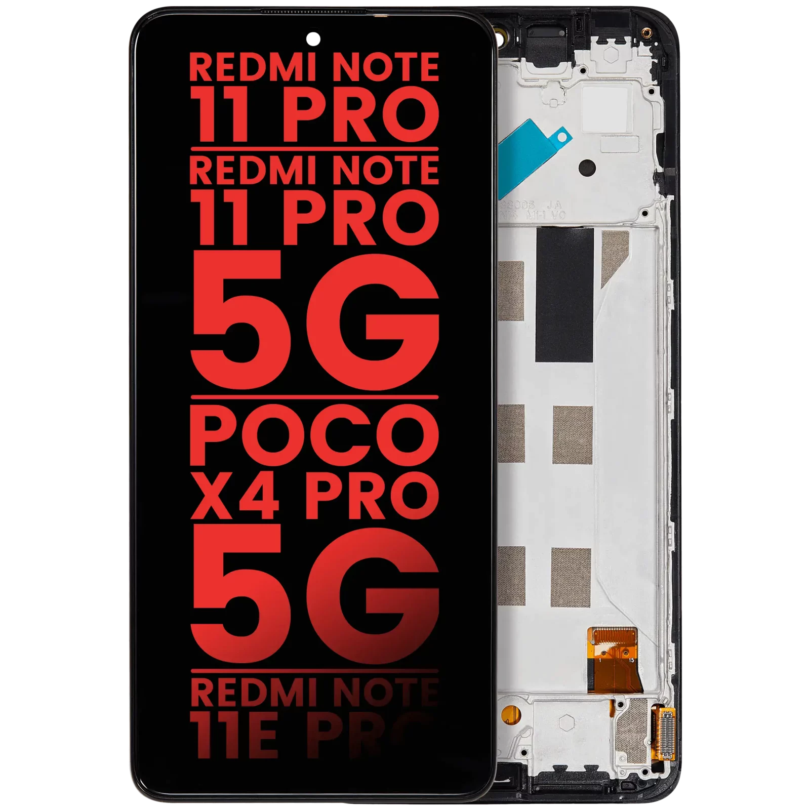 OLED Assembly With Frame For Xiaomi Redmi Note 11 Pro / Note 11 Pro 5G / Xiaomi Poco X4 Pro 5G / Redmi Note 11E Pro (Aftermarket Plus) (All Colors)
