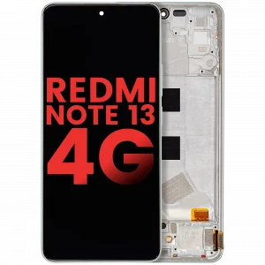 OLED Assembly With Frame For Xiaomi Redmi Note 13 4G (Aftermarket Plus) (Mint Green)