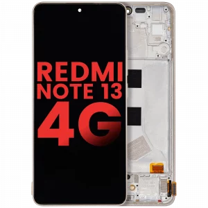 OLED Assembly With Frame For Xiaomi Redmi Note 13 4G (Aftermarket Plus) (Ocean Sunset)