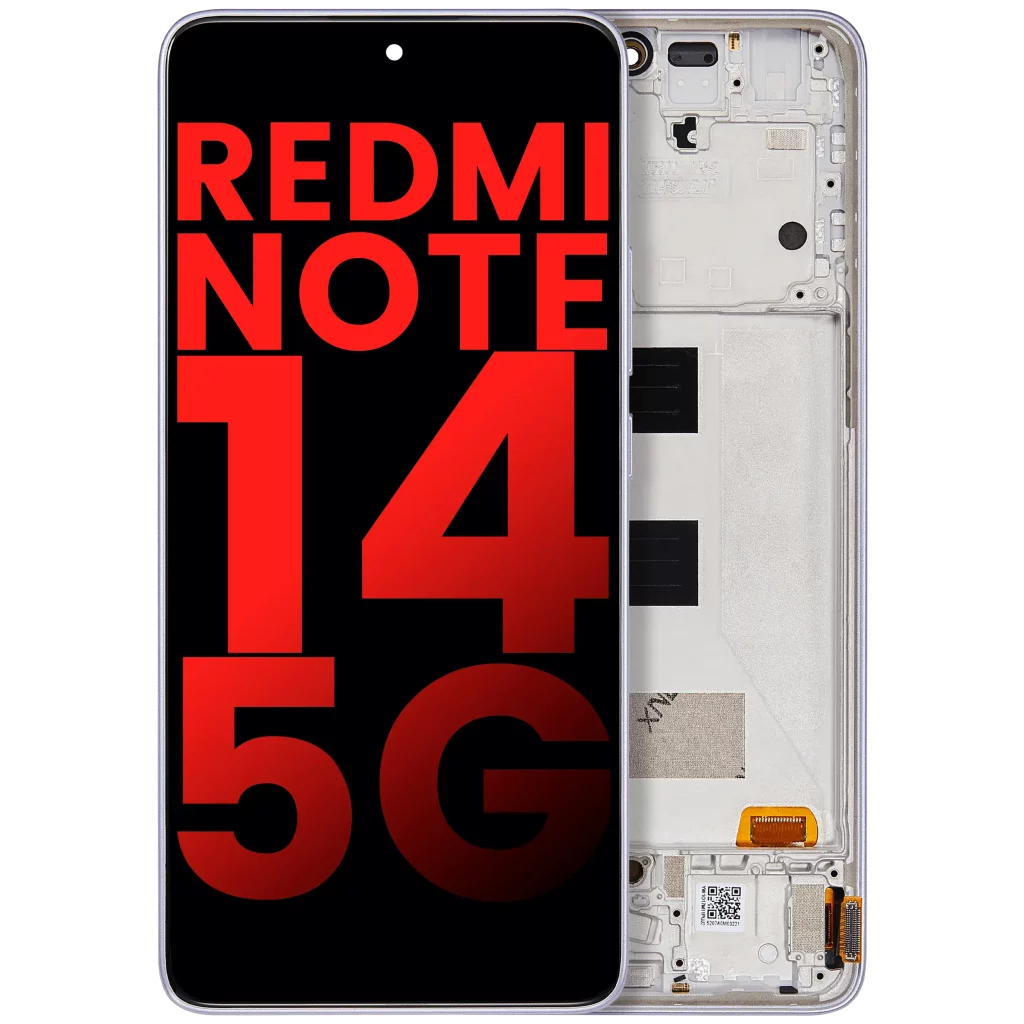 OLED Assembly With Frame For Xiaomi Redmi Note 14 5G (Aftermarket Plus) (Lavender Purple)