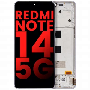 OLED Assembly With Frame For Xiaomi Redmi Note 14 5G (Aftermarket Plus) (Lavender Purple)