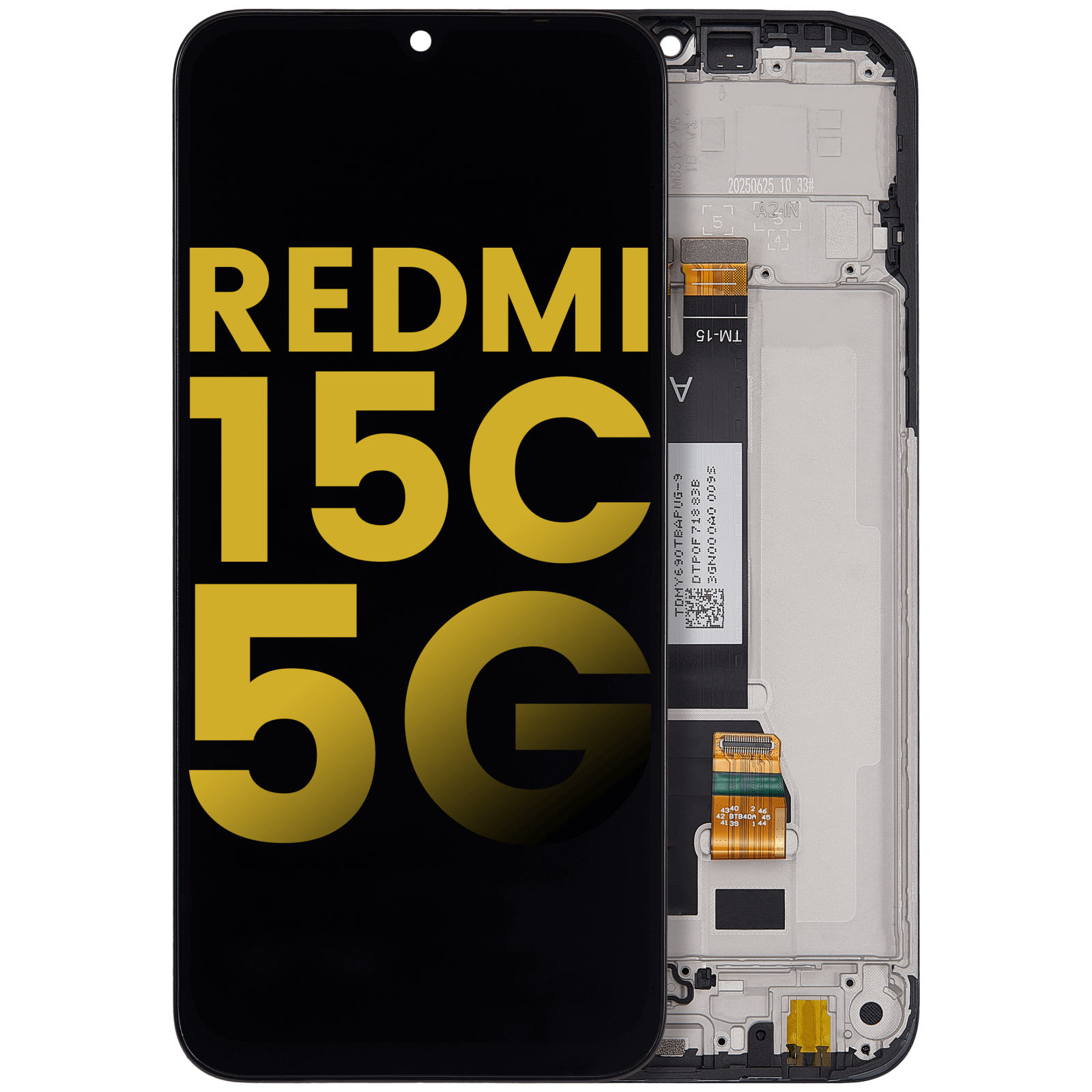 LCD Assembly With Frame For Xiaomi Redmi 15C 5G / Redmi 15R (Refurbished) (All Colors)